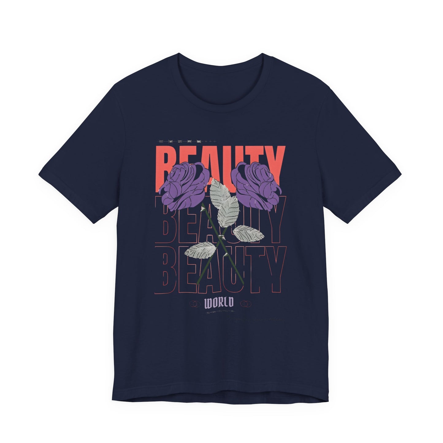 Streetwear Beauty World with purple rose