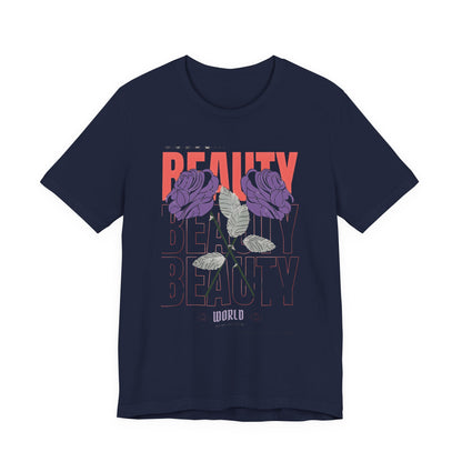 Streetwear Beauty World with purple rose