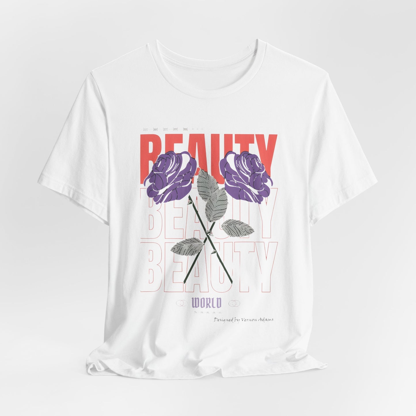 Streetwear Beauty World with purple rose