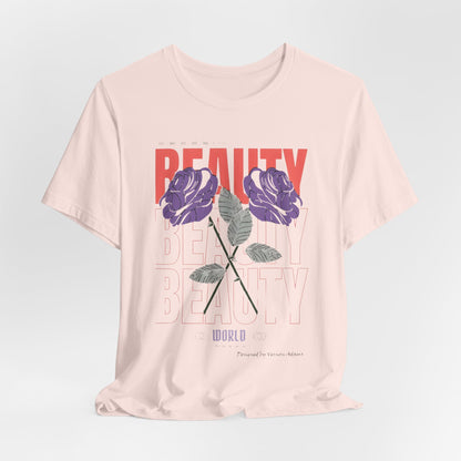 Streetwear Beauty World with purple rose