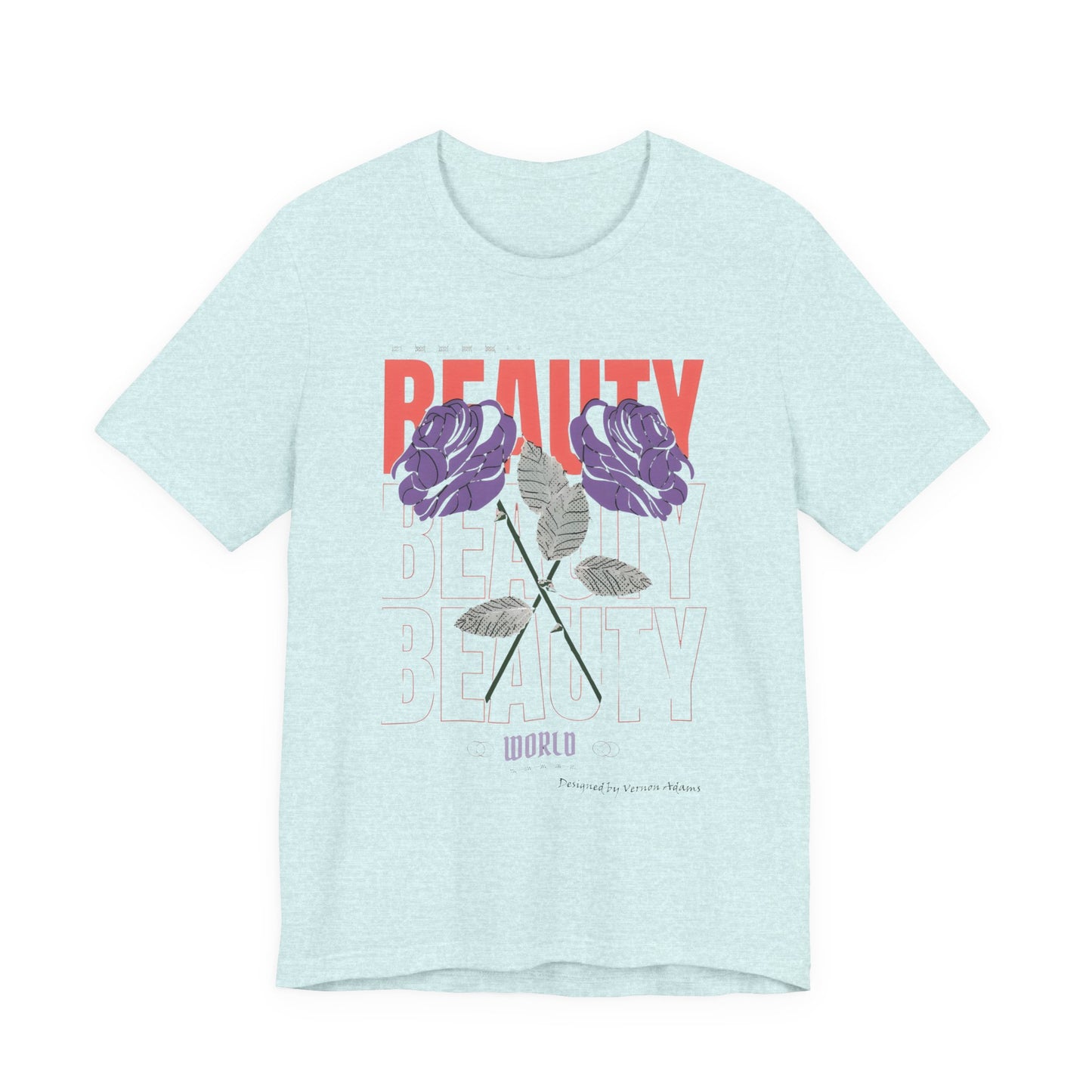 Streetwear Beauty World with purple rose
