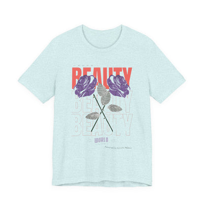Streetwear Beauty World with purple rose
