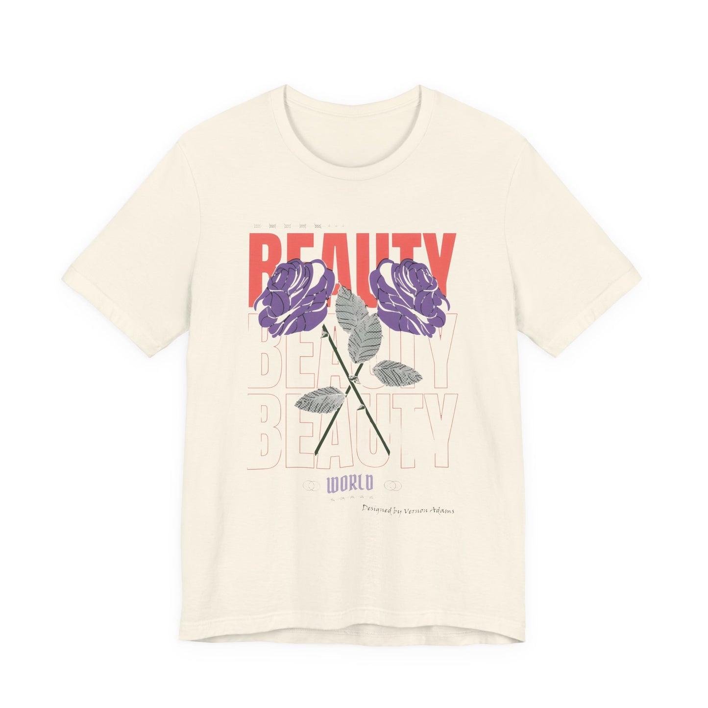 Streetwear Beauty World with purple rose