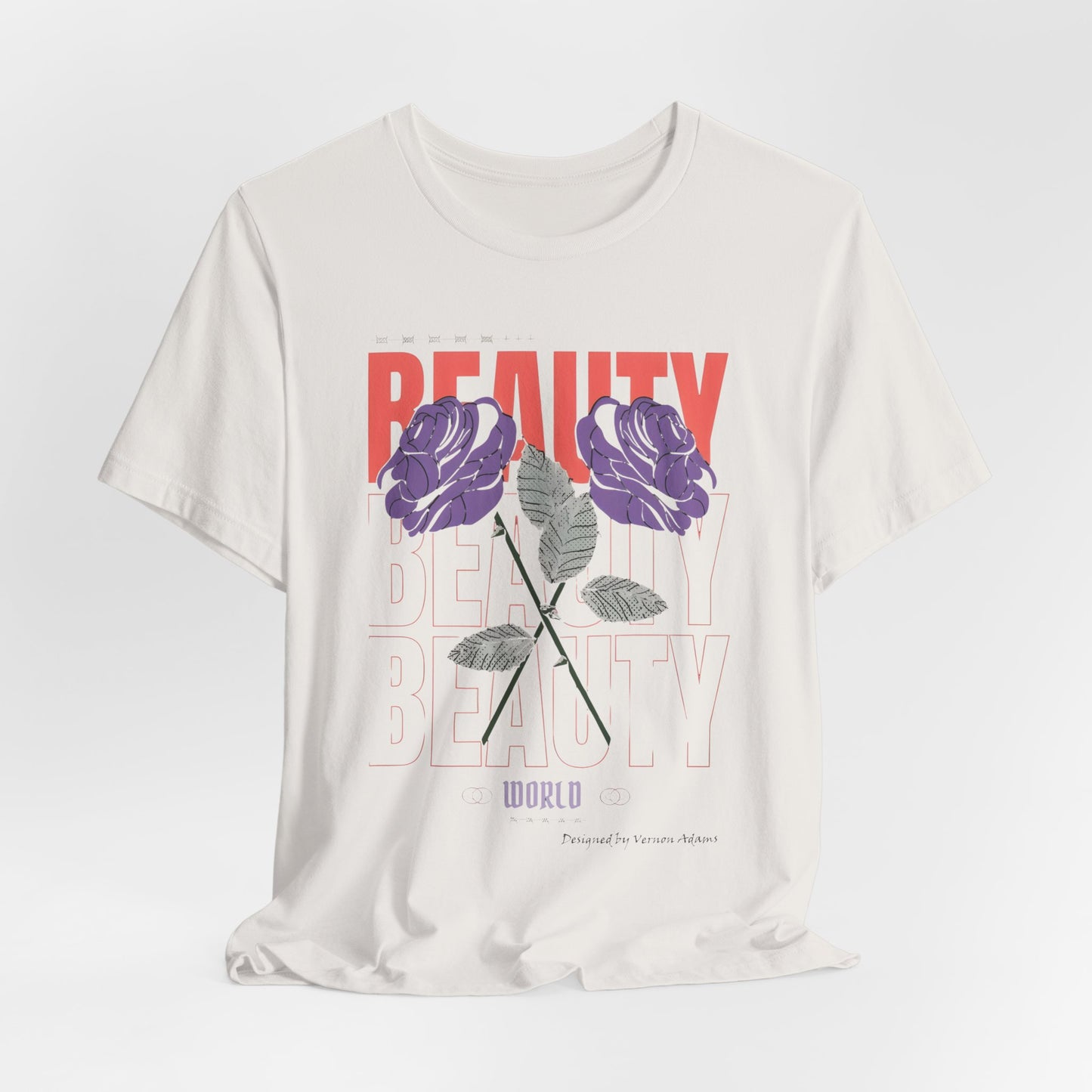 Streetwear Beauty World with purple rose