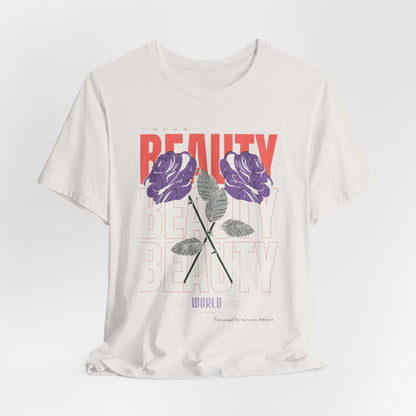 Streetwear Beauty World with purple rose