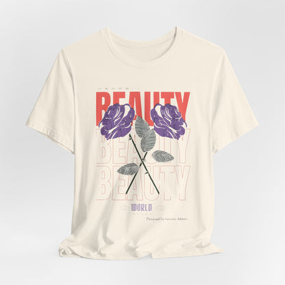 Streetwear Beauty World with purple rose