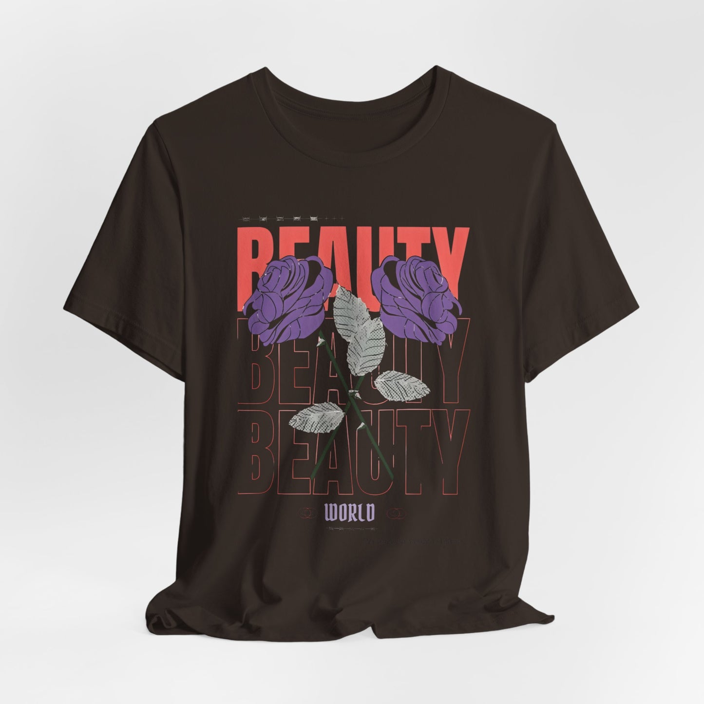 Streetwear Beauty World with purple rose