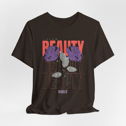 Streetwear Beauty World with purple rose