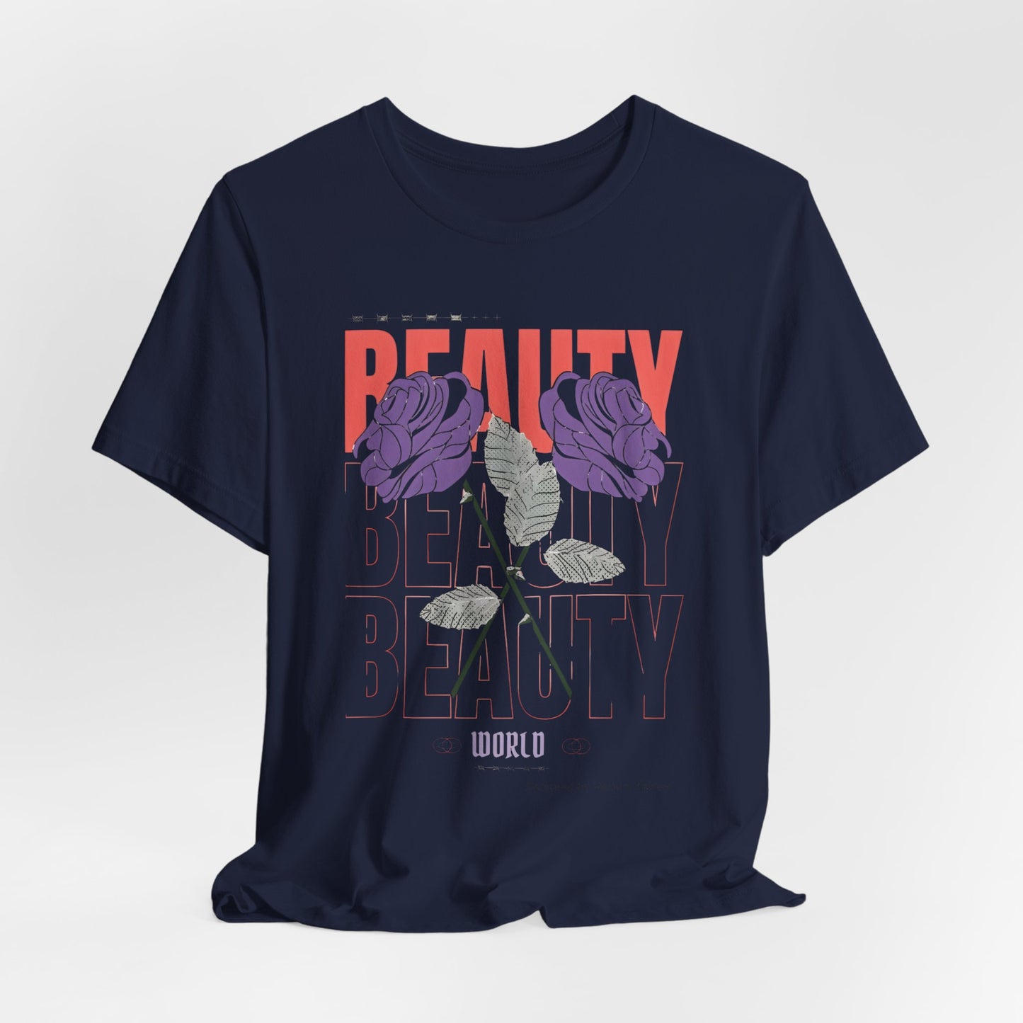 Streetwear Beauty World with purple rose