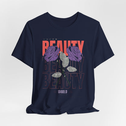 Streetwear Beauty World with purple rose