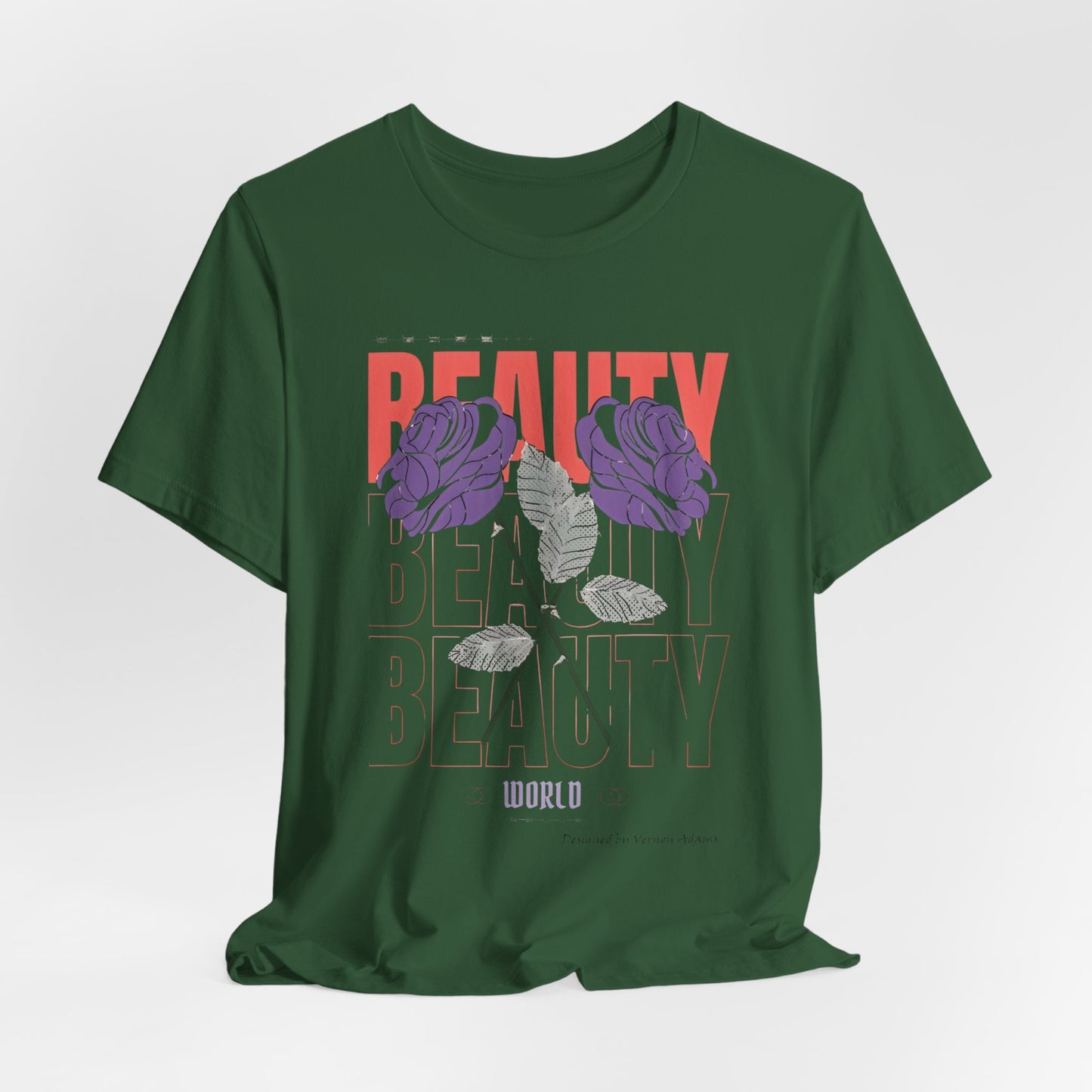 Streetwear Beauty World with purple rose