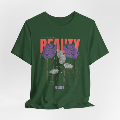 Streetwear Beauty World with purple rose