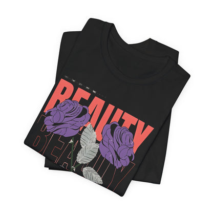 Streetwear Beauty World with purple rose