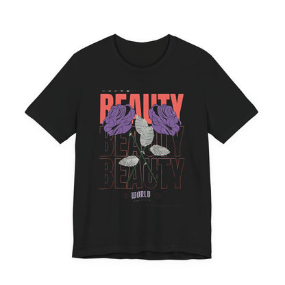 Streetwear Beauty World with purple rose