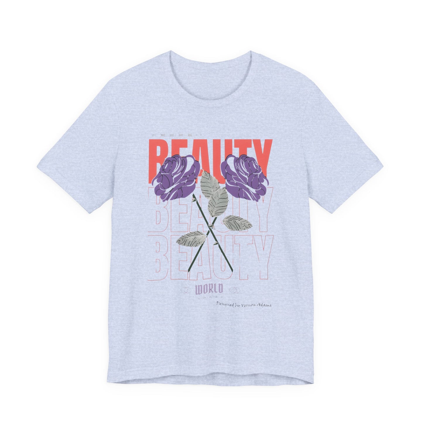 Streetwear Beauty World with purple rose