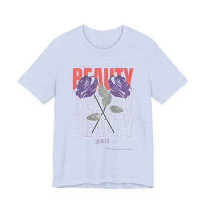 Streetwear Beauty World with purple rose