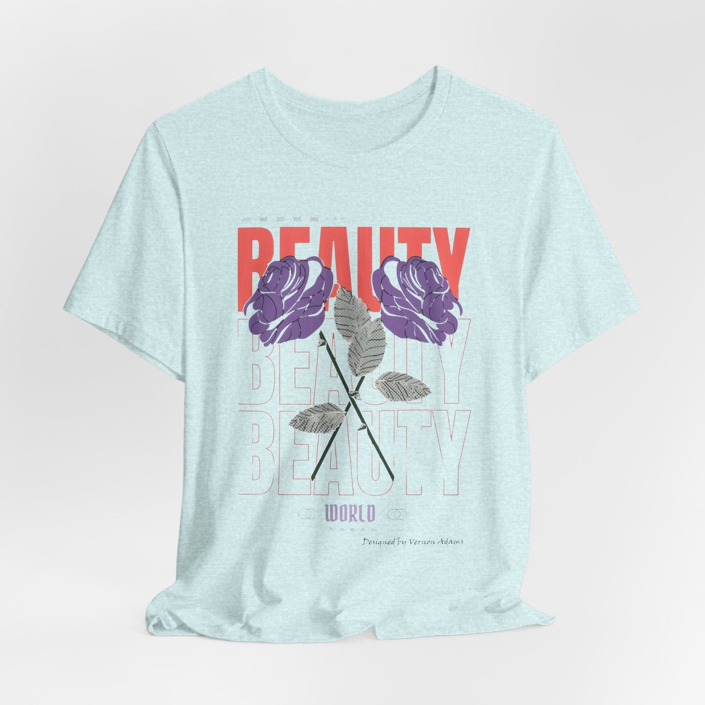 Streetwear Beauty World with purple rose