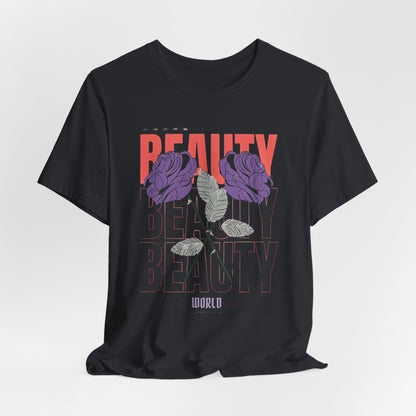 Streetwear Beauty World with purple rose