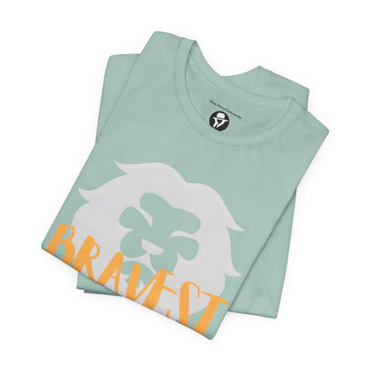 Bravest Person I Know Lion Motivational T-Shirt