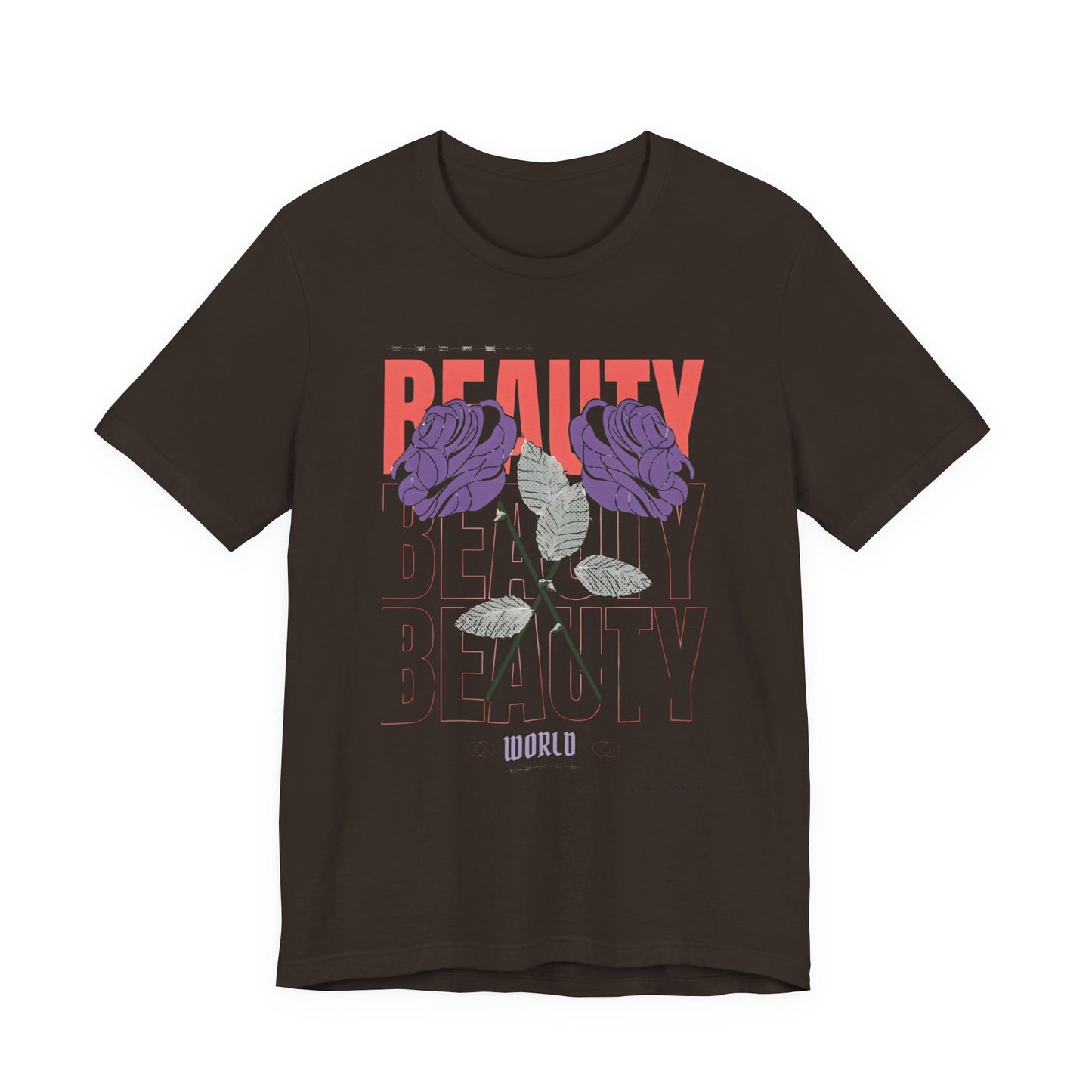 Streetwear Beauty World with purple rose
