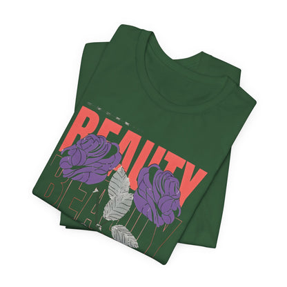 Streetwear Beauty World with purple rose