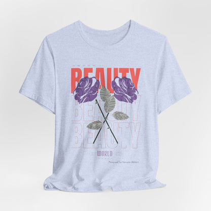 Streetwear Beauty World with purple rose