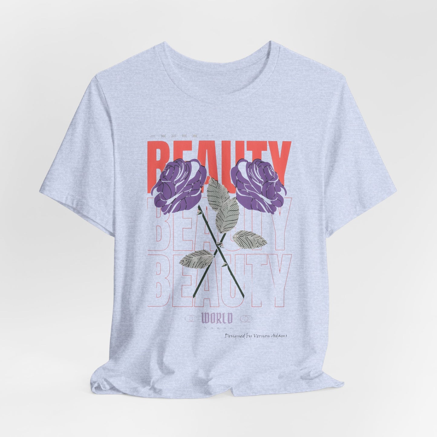 Streetwear Beauty World with purple rose