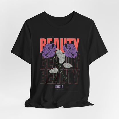 Streetwear Beauty World with purple rose