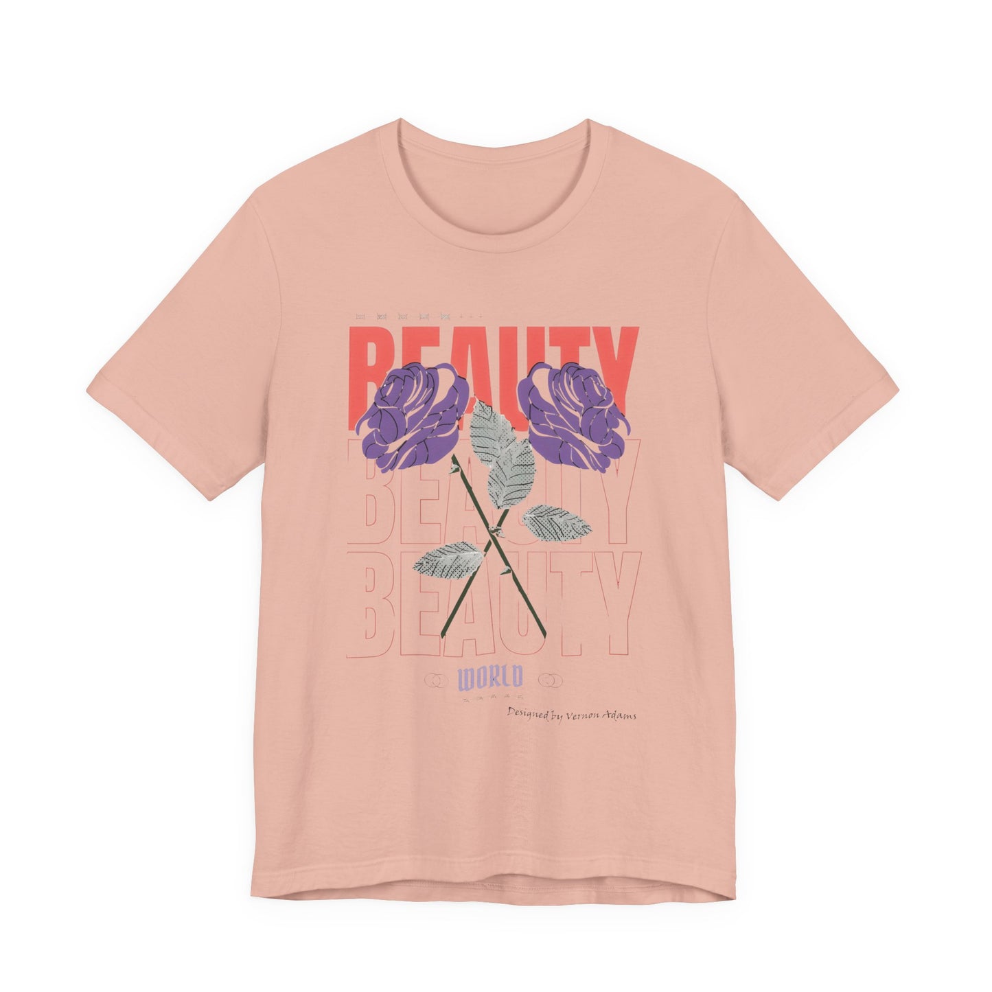 Streetwear Beauty World with purple rose