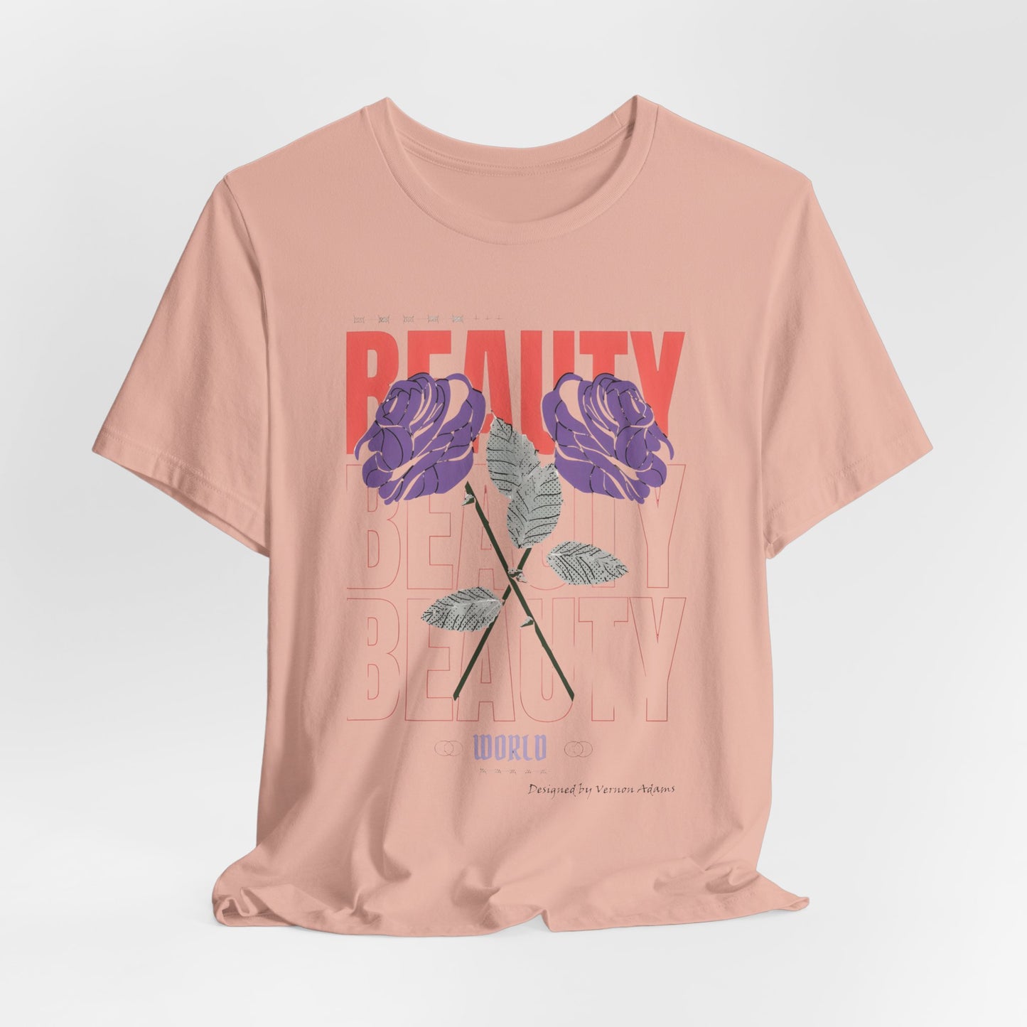 Streetwear Beauty World with purple rose