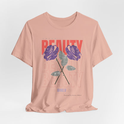 Streetwear Beauty World with purple rose
