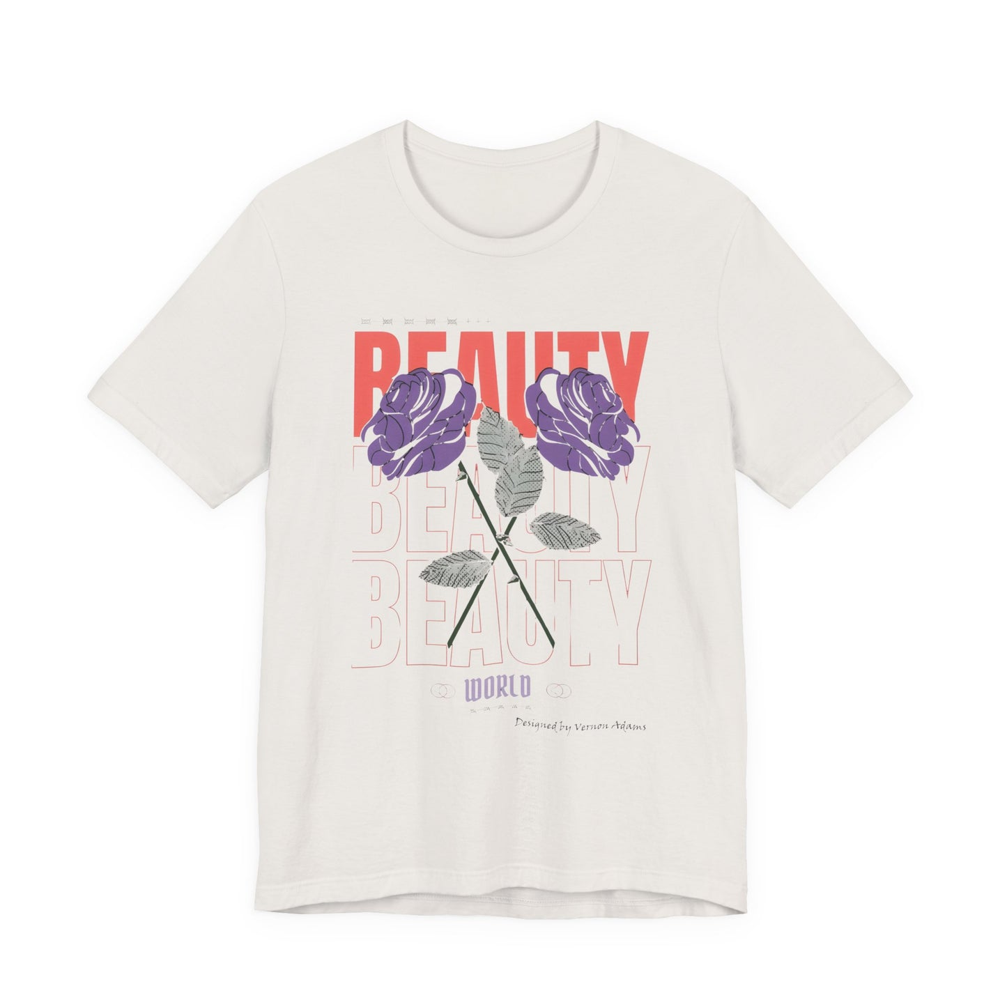 Streetwear Beauty World with purple rose