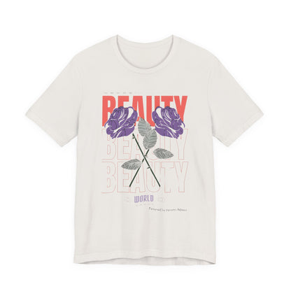 Streetwear Beauty World with purple rose