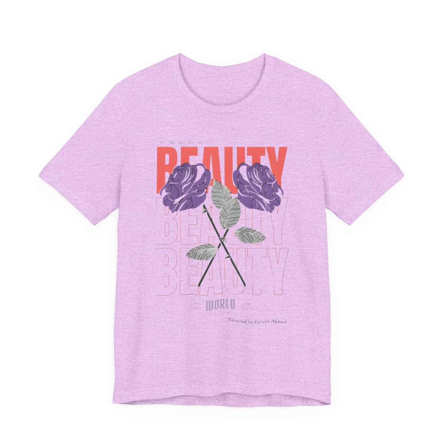 Streetwear Beauty World with purple rose