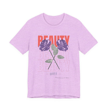 Streetwear Beauty World with purple rose
