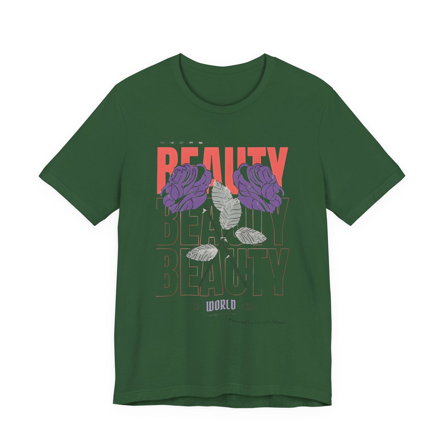 Streetwear Beauty World with purple rose
