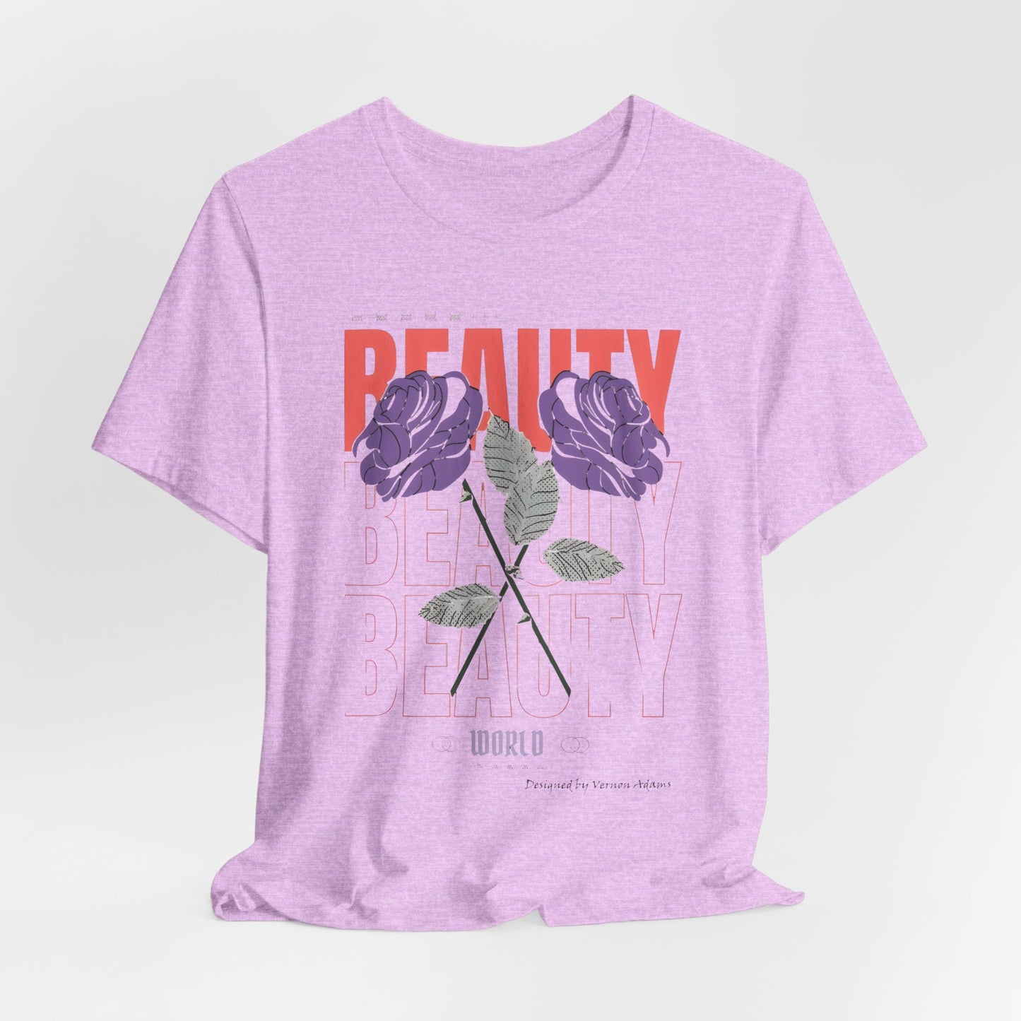 Streetwear Beauty World with purple rose