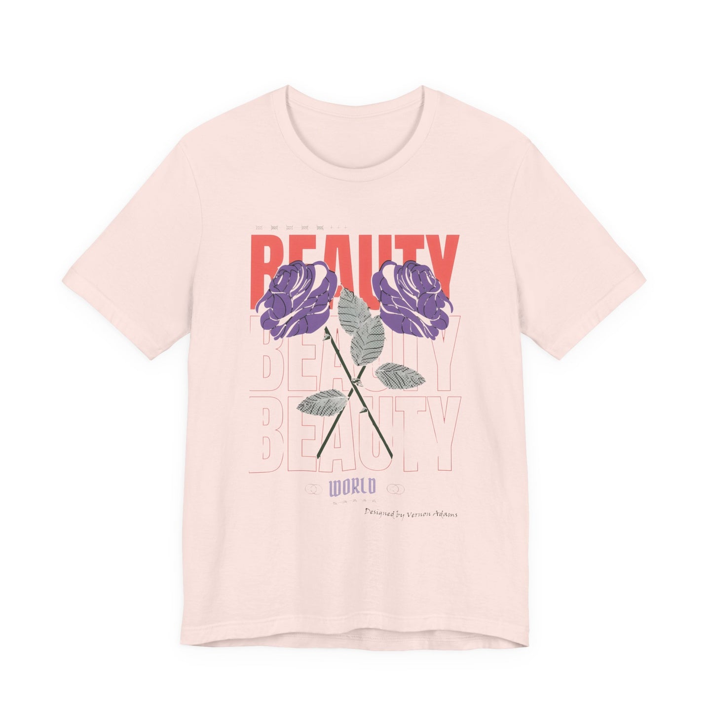 Streetwear Beauty World with purple rose