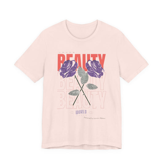 Streetwear Beauty World with purple rose
