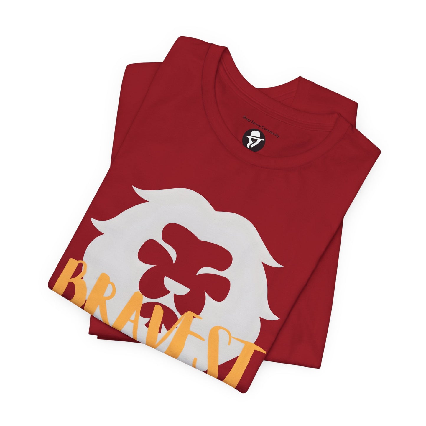 Bravest Person I Know Lion Motivational T-Shirt