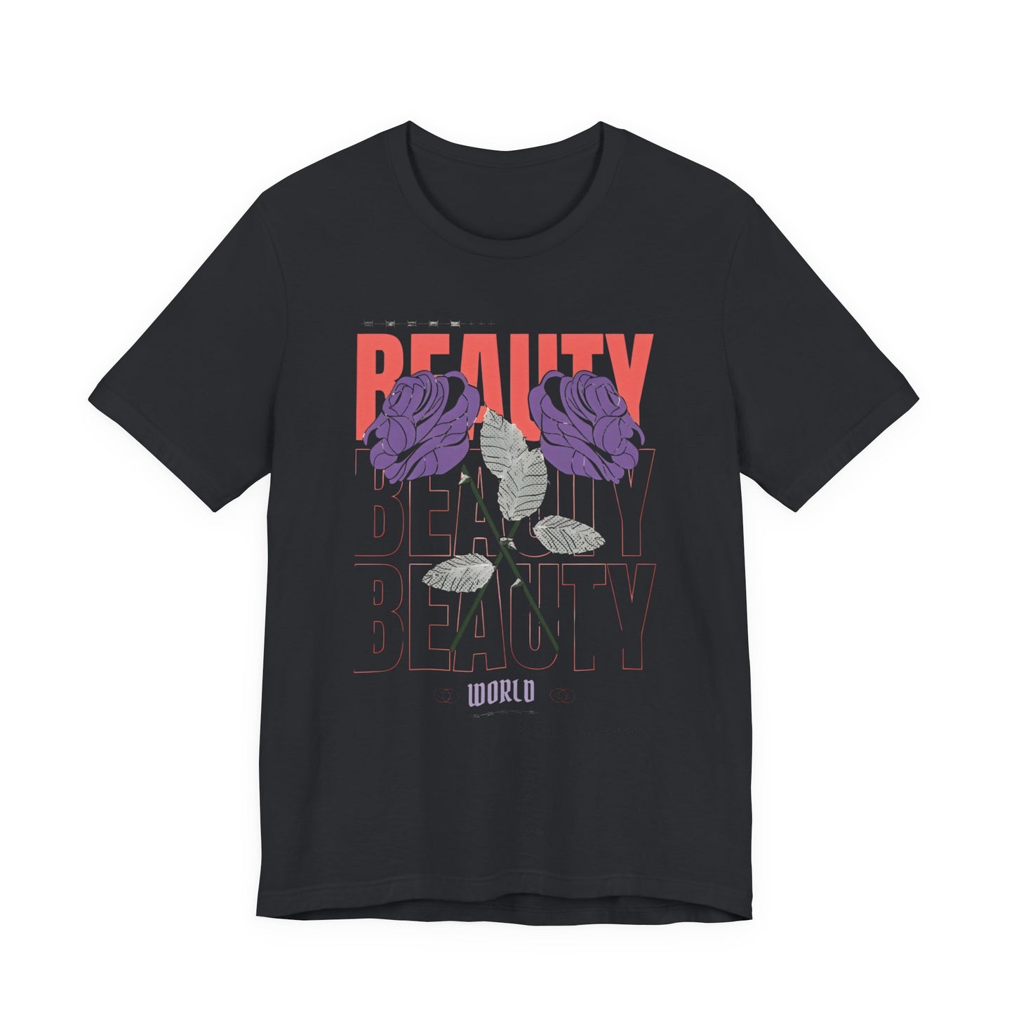 Streetwear Beauty World with purple rose