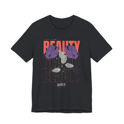 Streetwear Beauty World with purple rose