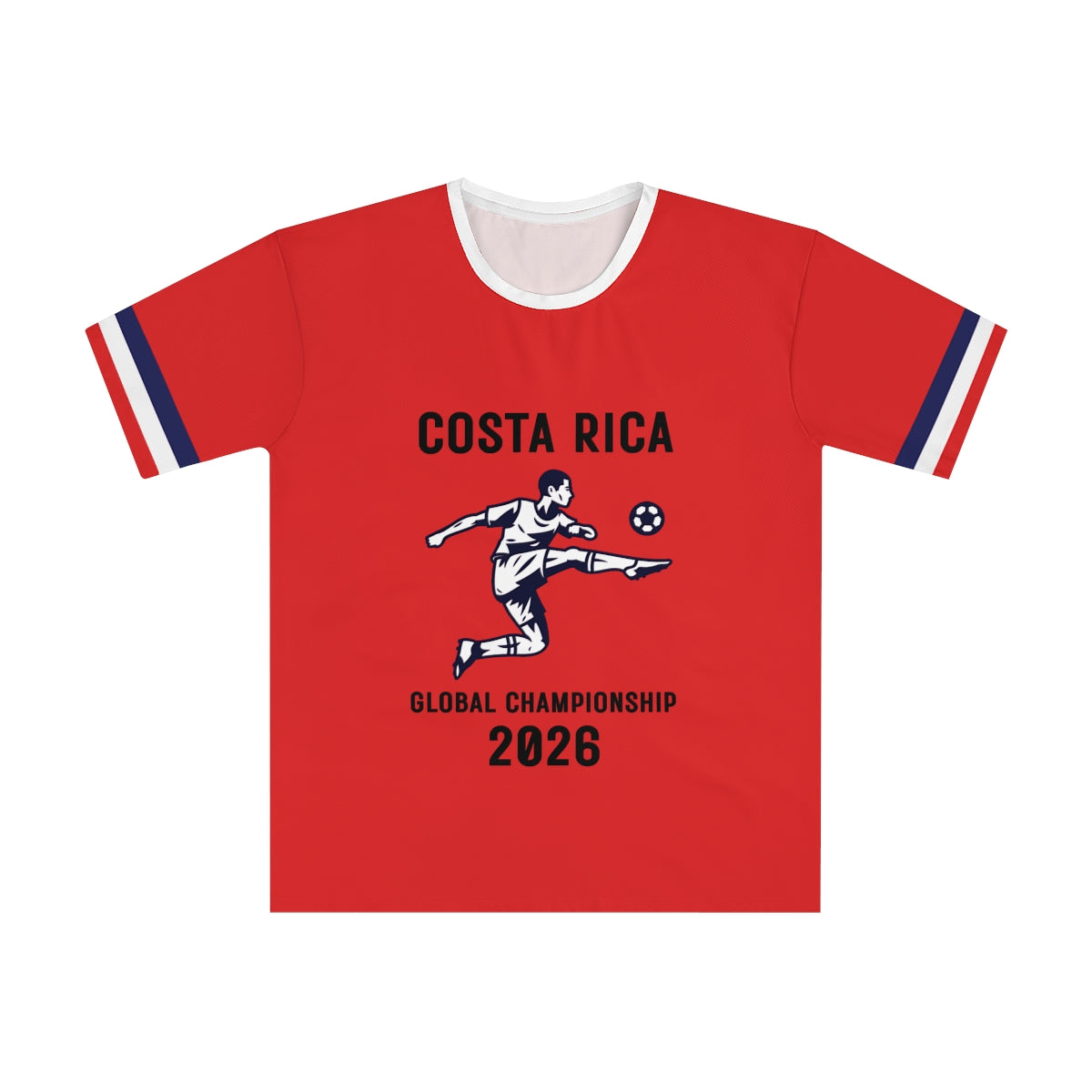 Costa Rica Soccer Player T-shirt | Global Championship 2026, Red Jersey