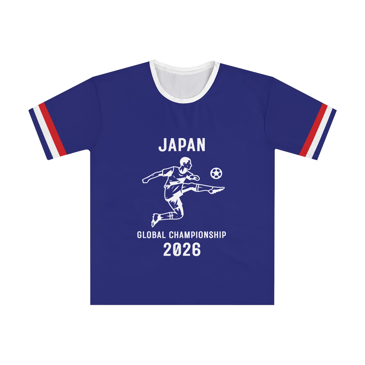 Japan Soccer Player 2026 Global Championship T-Shirt | Blue Football Tee