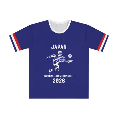 Japan Soccer Player 2026 Global Championship T-Shirt | Blue Football Tee