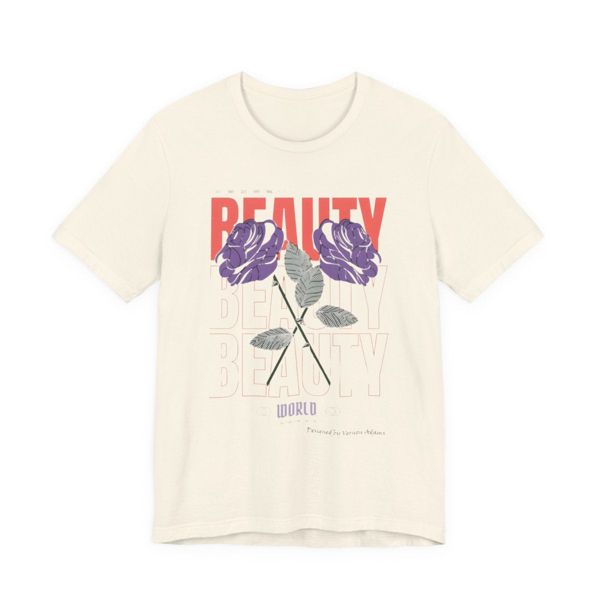 Streetwear Beauty World with purple rose