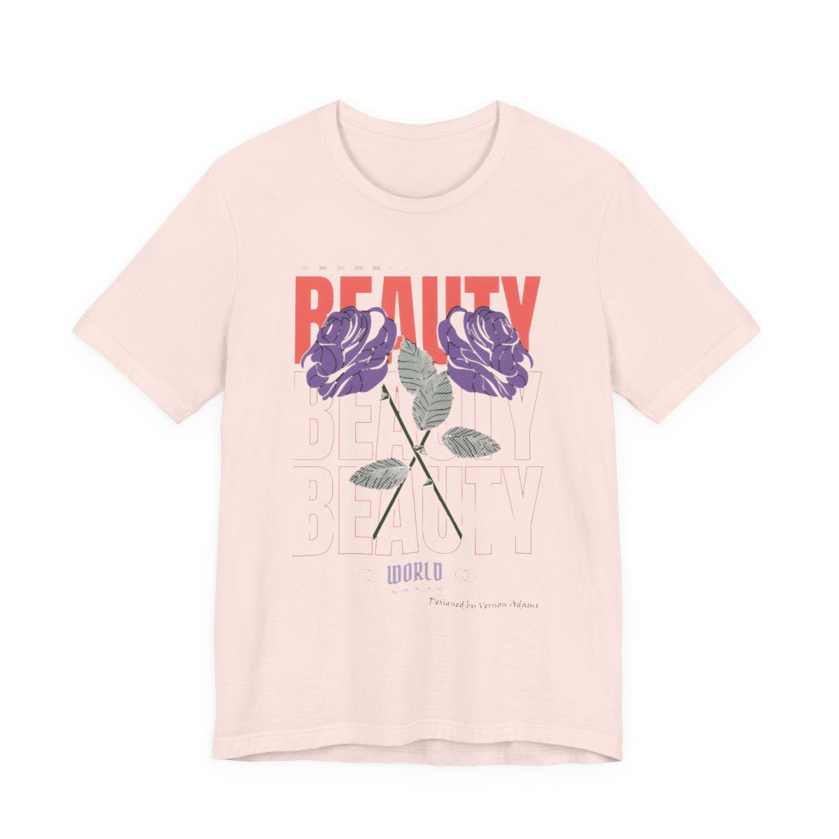 Streetwear Beauty World with purple rose