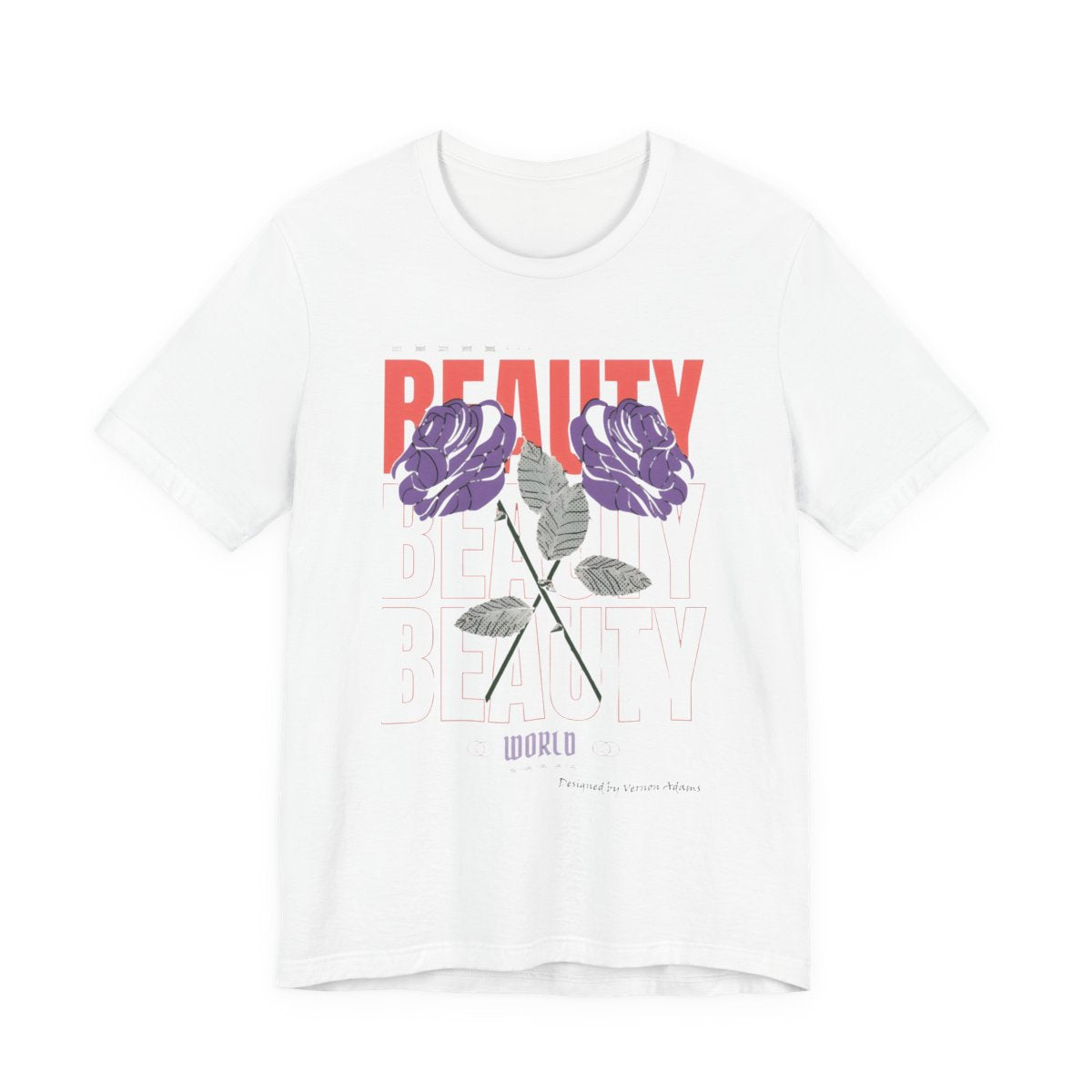 Streetwear Beauty World with purple rose